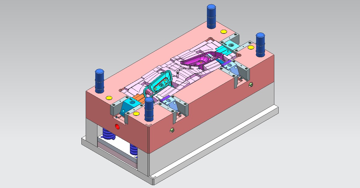 汽车内门把手罩模具图