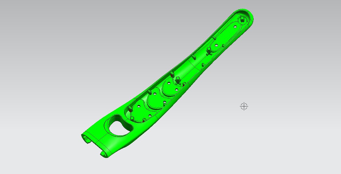 剃须刀手柄模具3D图档下载