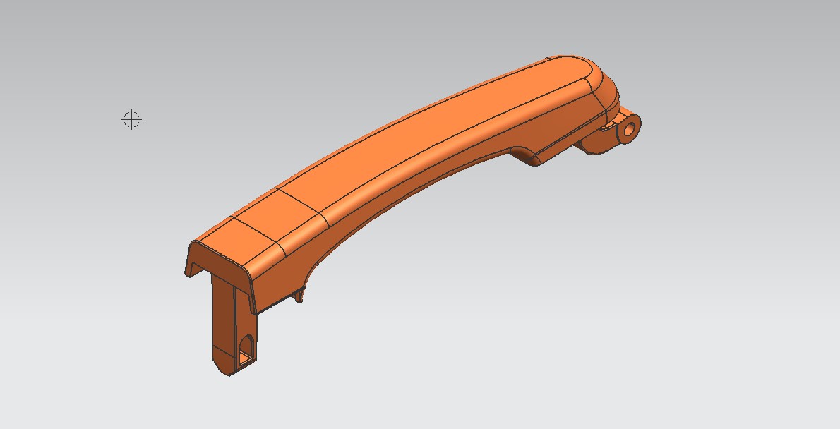 汽车外门拉手氮气模具3D图档下载